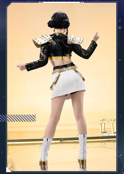 【Last Batch】IN STOCK Rumii Miraa Zoeyy Cosplay Costume【S-3XL】DokiDoki-SR Women Golden Costume Rumii Cosplay Suit Plus Size