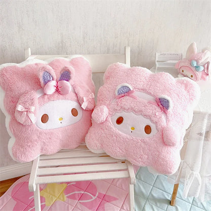 Sanrio My Melody My Sweet Piano Hello Kitty Round Square Plush Pillow Cute Cartoon Anime Home Decor Sofa Cushion Gifts For Girl