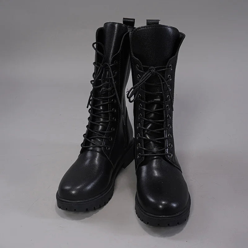 UWOWO Genshin Impact Lynette Cosplay Shoes Boots Lyney Anemo Cat Fontaine Cospaly Footwear-Boots