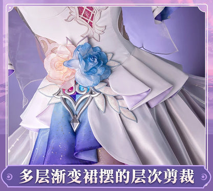 Honkai Star Rail Cyrene Cosplay Costume Wig Dress Headwear New Skin Outfit Elysia Amphoreus Halloween Party Women Girls Props