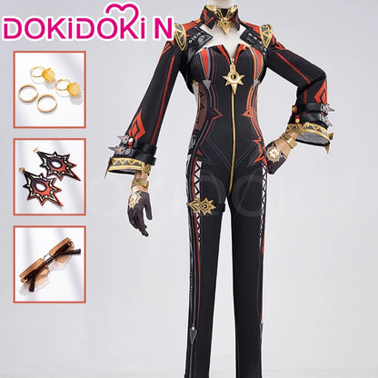 Mavuika Cosplay Costume Game Genshin Impact Cosplay【XS-3XL】DokiDoki-N Natlan Pyro Archon Mavuika Women Black Costume Plus Size