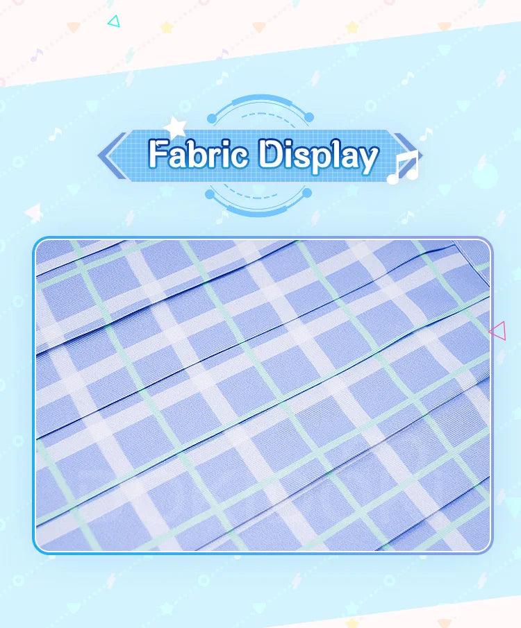 Yoisakii Kanadee Cosplay Costume Game DokiDoki-R Cosplay Women Cute Dress Cosplay Kanadee Bag Earphones Halloween Wig