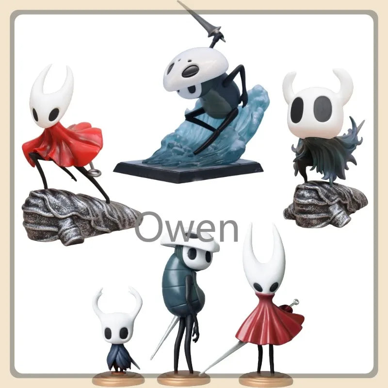 Hornet Girl Action Game Hollow Knight:Silksong Figurine Quirrell Cute Action Figures PVC Collection Decoration Model Toys Gifts