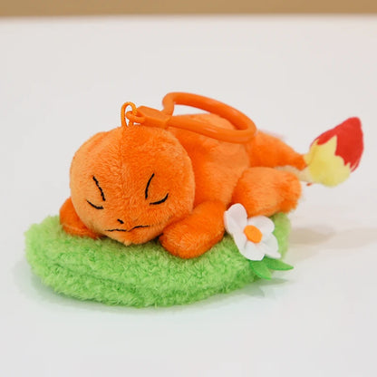 Animal Pokemon Pikachu Eevee Bulbasaur Charmander Jigglypuff Squirtle Kawaii Plush Toys Pendant Keyring Keychain Birthday Gifts