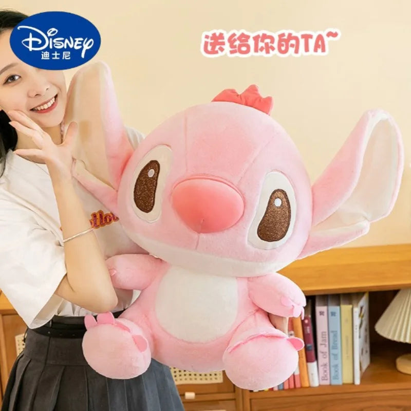 45/60/80CM Super Big Size Disney Stitch Anime Plush Stuffed Doll Kawaii Room Decoration Plushies Children's Pillow Holiday Gifts
