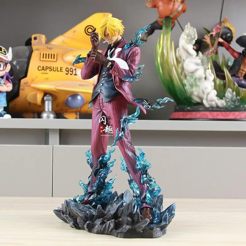 25cm One Piece Sanji Anime Figure Fashion Show Sanji Figurine Pvc Model Statue Doll Decoration Collection Ornaments Toys Gift