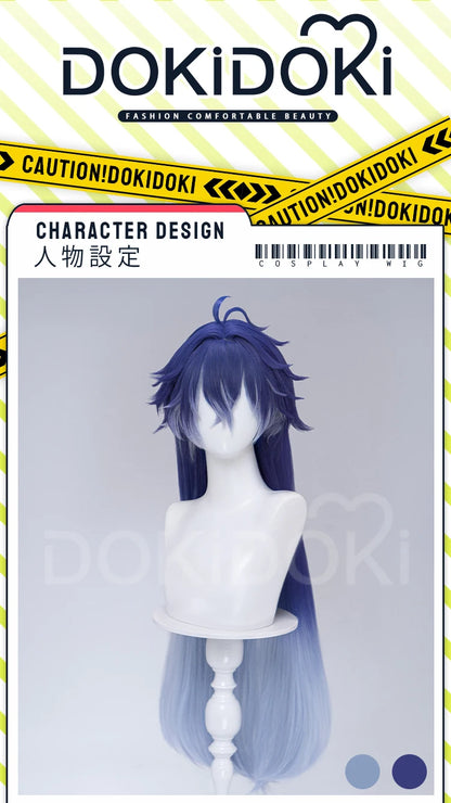 IN STOCK Ineffa Nefer Jahoda Flins Wig Game Genshin Impact DokiDoki Men Gradient Deying Hair Flins Cosplay Free Cap Halloween