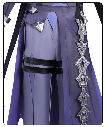 Genshin Impact Kyryll Chudomirovich Flins Cosplay Costume Wig Uniform Halloween Party for Women Men Carnival Role Play Outfit