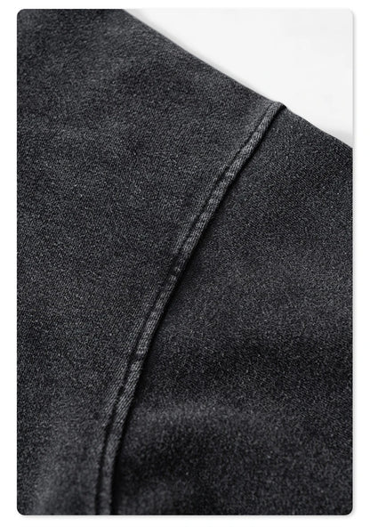 ZODF Retro Autumn Winter Washed Cotton Hoodies Unisex Loose 380gsm Knitted Sport Hooded Pullovers Brand Clothes HY0884