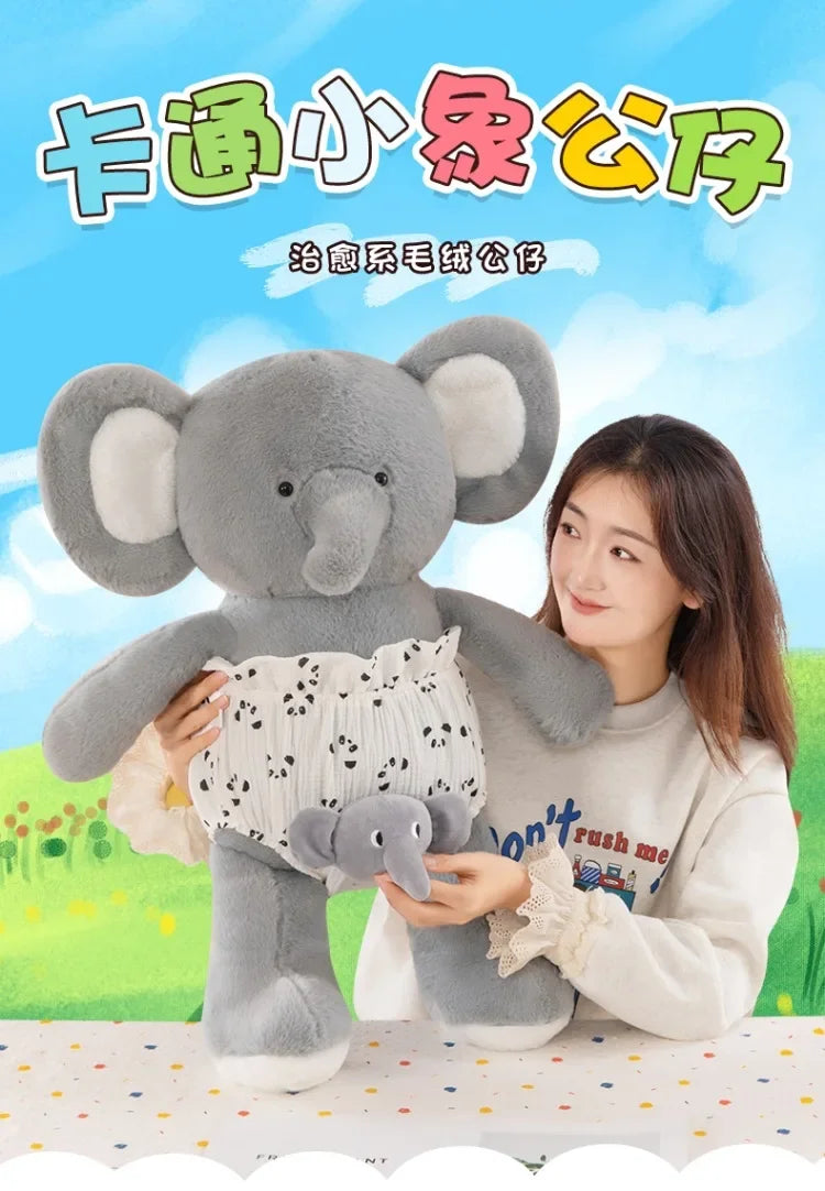 Creative Run Fast Series Plush Toys Cartoon Stuffed Animals Soft Nappies Huggies Elep Cute Wolf Babys Appease Pillow Kid Gifts