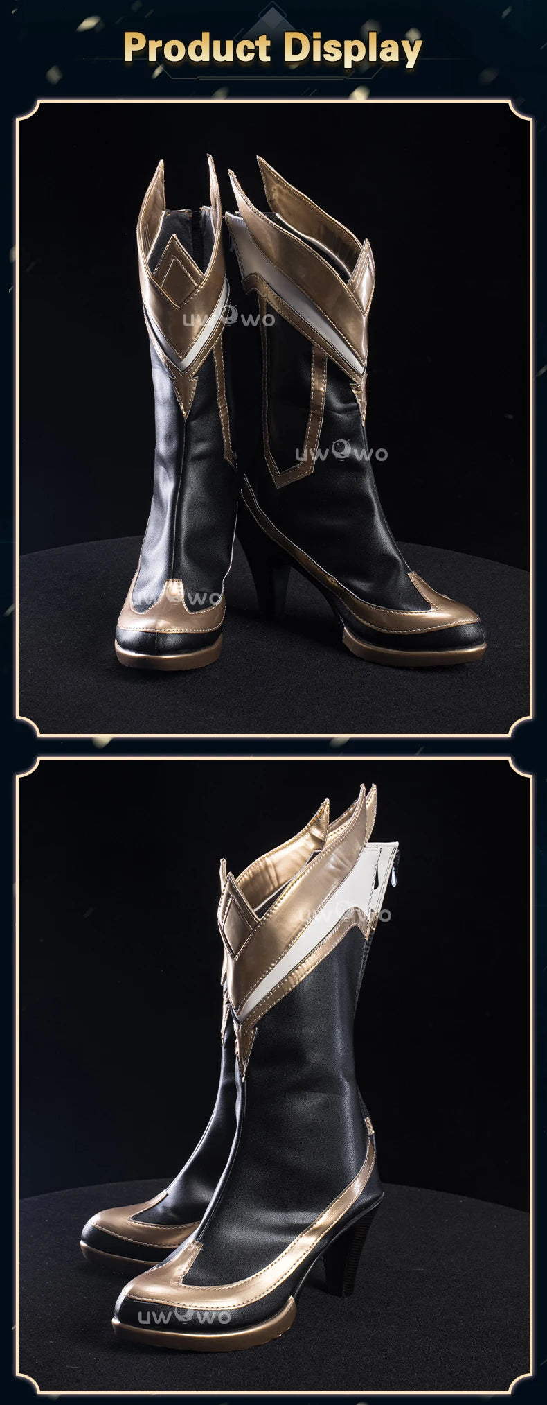 UWOWOW Ahri Shoes Game League of Legends/LOL: Risen Legend Ahri Cosplay Shoes Size 35-42 High Tube