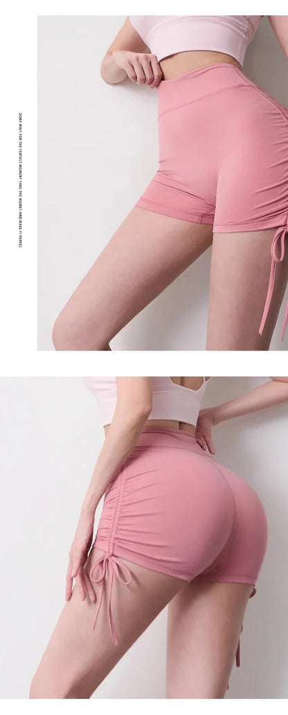 The Codex Summer High Waist Seamless Scrunch Butt Yoga & Gym Shorts for Women Athletic Booty Workout