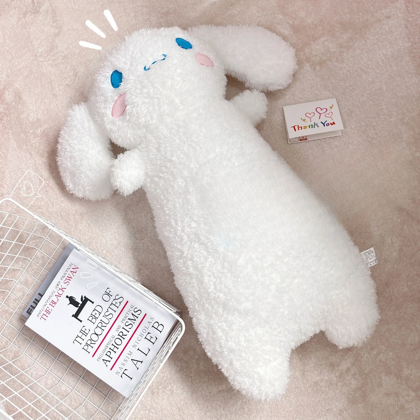 Sanrio Cinnamoroll Long Cushion Sofa Bed Lovely Japanese Style White Dog Throw Pillow Soft Cushion Room Home Gifts Girl
