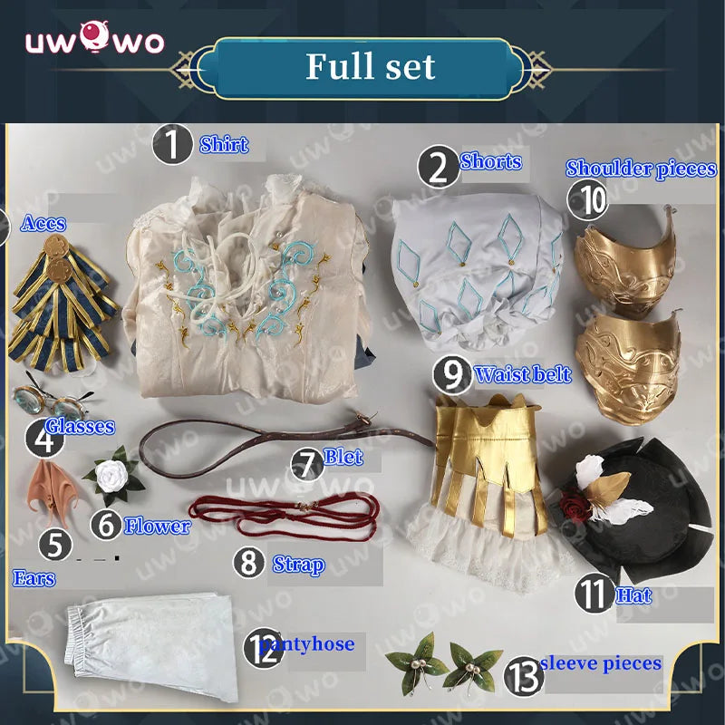 UWOWO Collab Series: Game Identity V Grave Keeper Half-Elf Knight Cosplay Costume