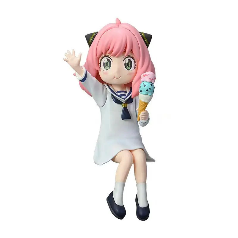 Spy×Family Anya Forger Summer Swimsuit PVC Action Figure Collectible Doll Toy Birthday Gift - 13cm without box