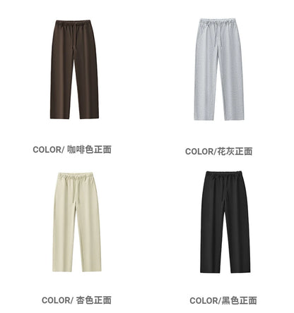 ZODF 2025 Winter Man Basic 420gsm Straight Pants Unisex Loose Clean Fit Sport Trousers Brand Streetwears HY0061