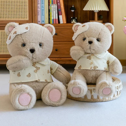 New Cute Good Night Bear Plush Toys Children's Soothing Dolls Indoor Ornaments Children's Sleeping Toy Children Birthday Gifts