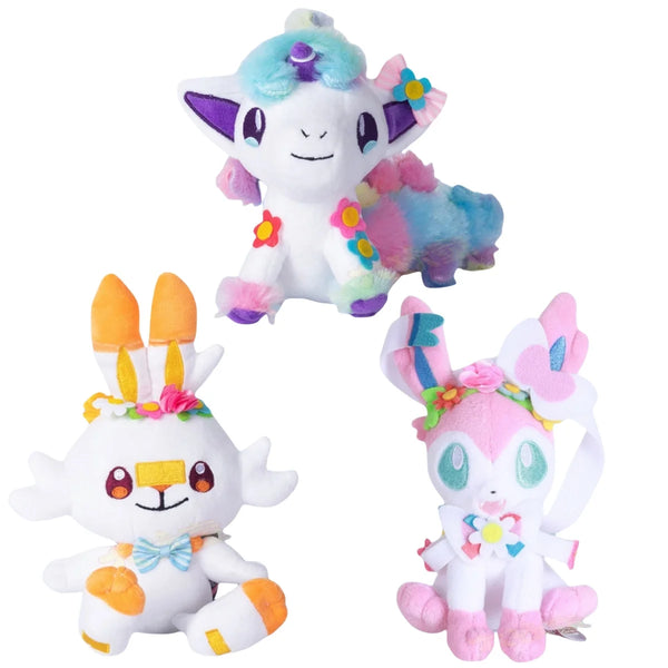 Pokemon Plush Pikachu Scorbunny Sylveon Ponyta Kawaii Toys Kids Room Decor Gifts