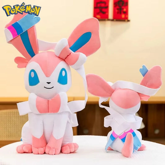 40/50/75CM Big Size Pokemon Sitting Sylveon Plushies Cartoon Anime Stuffed Comfortable Soft Doll Bolster Decorate Cushion Gift