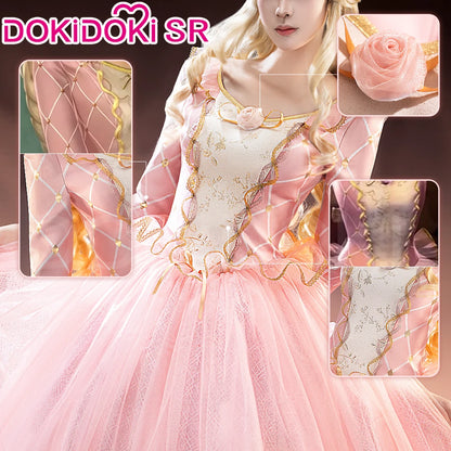 Women Princess Cosplay Dress DokiDoki-SR Women Girl Jewelry Princess Pink Dress Costume Christmas Cosplay