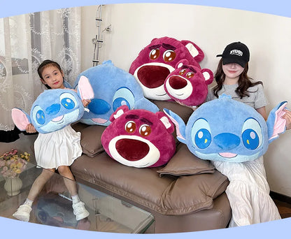 70x110cm Super Big Size Stitch Disney Anime Plush Stuffed Doll Kawaii Lotso Pillow Room Decoration Plushies Holiday Gift
