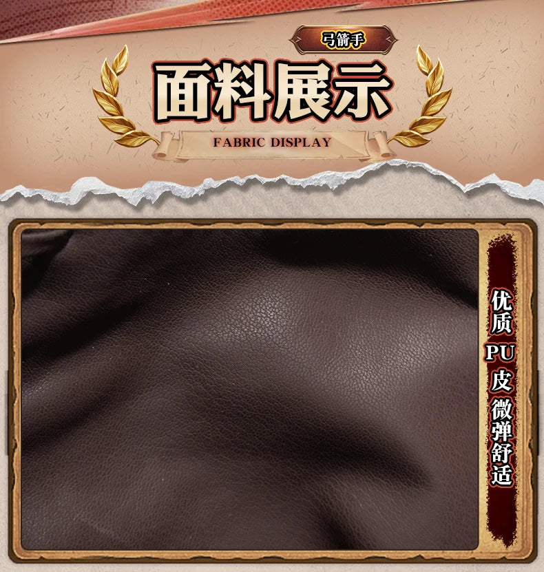 Identity V Archer Cosplay Costume Wig Brynhildr Vilulf Uniform Glasses Eye Patch Halloween Party for Women Girls Carnival Props