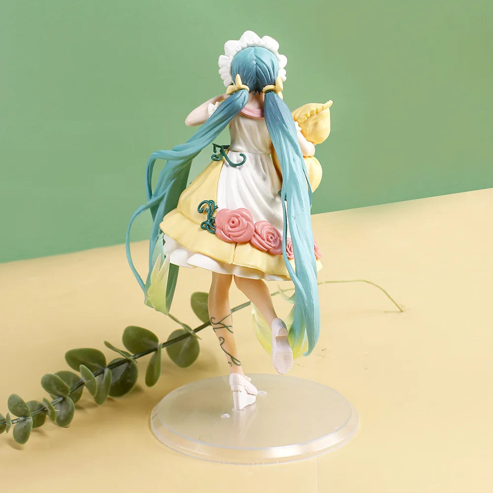 Hatsune Miku Anime Figure Fairy Mirror Sleeping Beauty Car Ornament Model Decoration Toy Birthday Gift - No Box