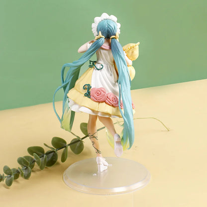 Hatsune Miku Anime Figure Fairy Mirror Sleeping Beauty Car Ornament Model Decoration Toy Birthday Gift - No Box