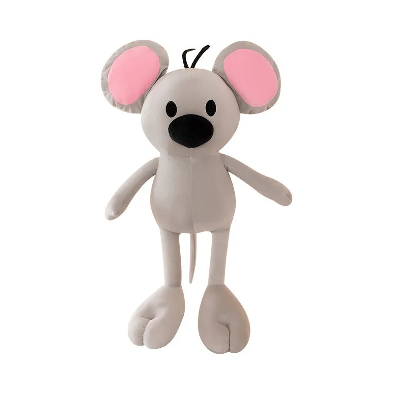 Cute Garfield Xiao Zhi Plush Toy Lovely Squeaky Mouse Stuffed Animal Cartoon Keychain Gift for Kids Birthday Xmas Present Soft