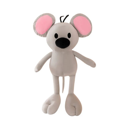 Cute Garfield Xiao Zhi Plush Toy Lovely Squeaky Mouse Stuffed Animal Cartoon Keychain Gift for Kids Birthday Xmas Present Soft