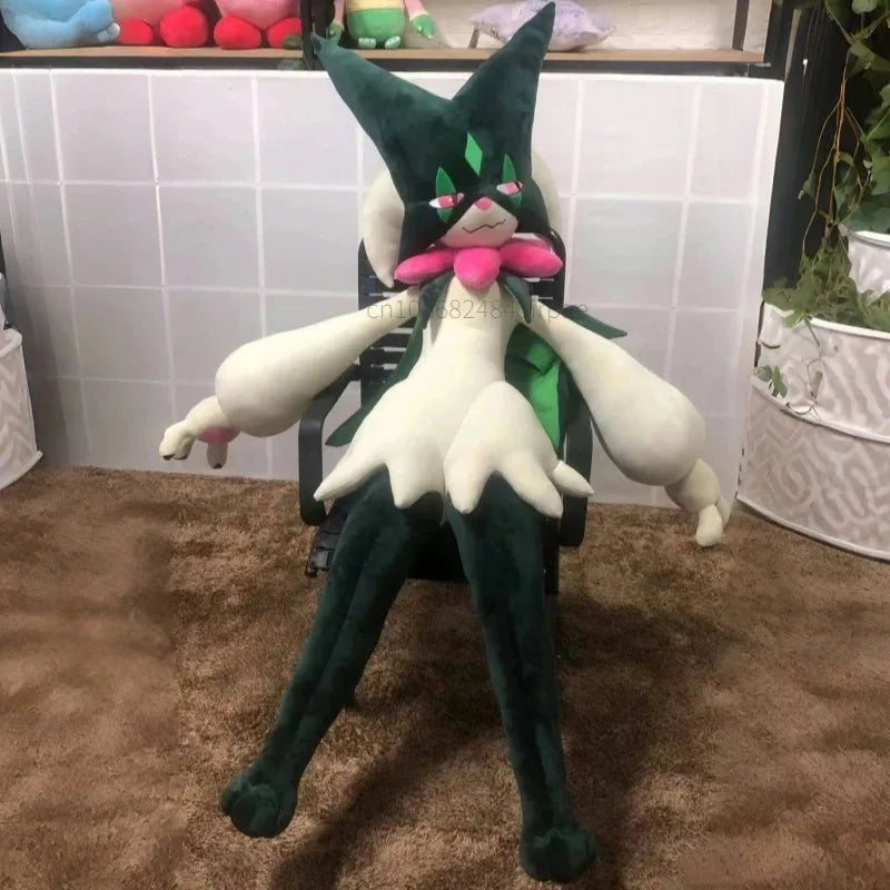 150CM Giant Pokemon Kawaii Meowscarada Plush Cartoon Anime Plushies Comfortable Soft Doll Room Cushion Decor Children's Toy Gift