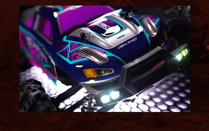 SCY 1:16 70KM/H or 50KM/H 4WD RC Car with LED Remote Control Cars High Speed Drift Monster Truck for Kids Vs Wltoys 144001 Toys