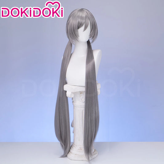 IN STOCK Judyy Hoppss Wig Movie DokiDoki Women Long 90cm Grey Twintails Hair Rabbit Judyy Hoppss Chirstmas Cosplay Free Cap Wig