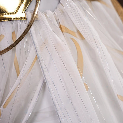 Wuthering Waves Iuno Cosplay Costume Wig Dress Headwear Shorts Rinascita Carnival Halloween Party for Women Girls Props iCoser