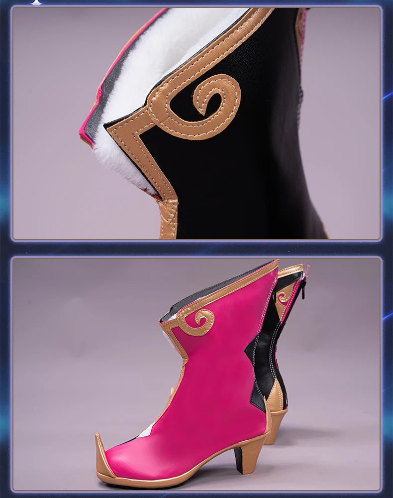 UWOWO Yanfei Cosplay Shoes Game Genshin Impact  Boots  Footwear  Accessories