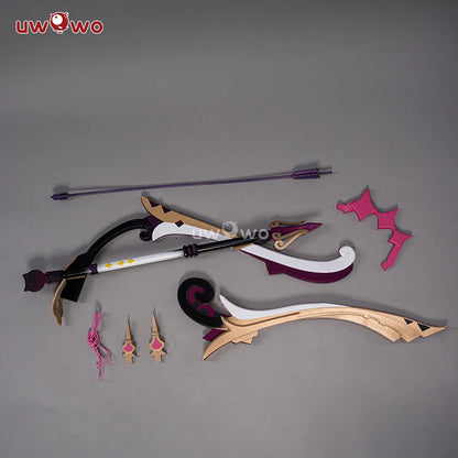Genshin Impact Cosplay Wooden Weapons Lyney Props  Great Magic Bow Arroww