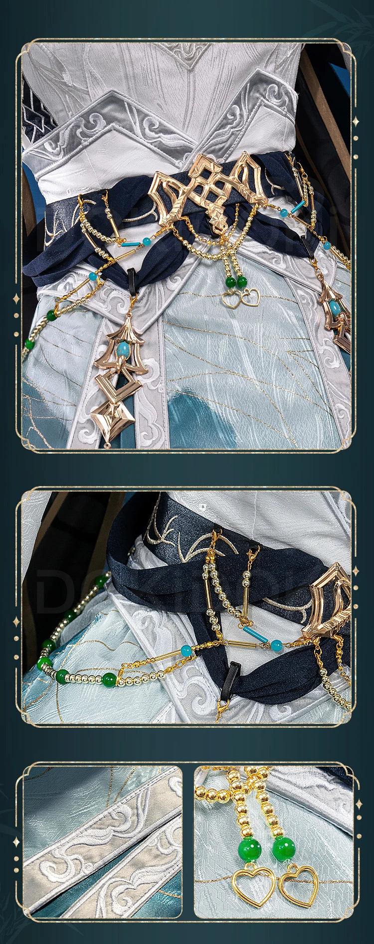 Flowing Clouds Embrace Breeze Heroine Cosplay Costume Game Love and Deepspace DokiDoki-R Women White Dress Lishen Zayne Cosplay