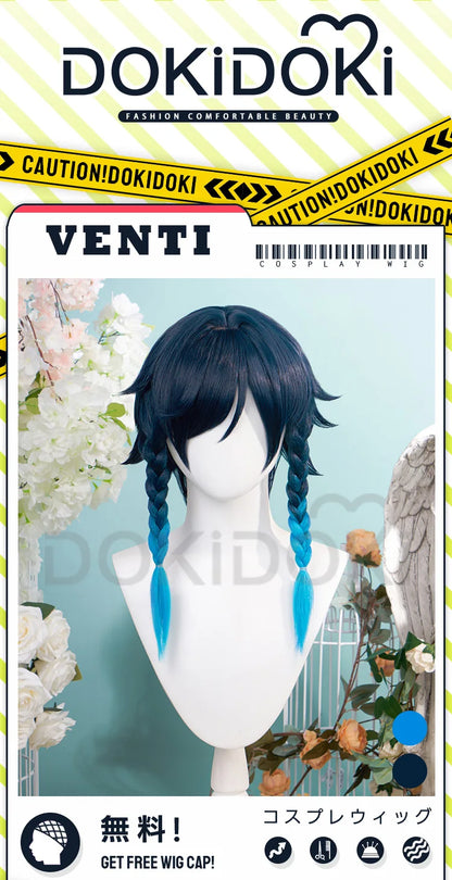 IN STOCK Venti Doujin Cosplay Costume Game Genshin Impact Cosplay DokiDoki-SR Venti Barbatos Cosplay Wig Genshin Impact Costume