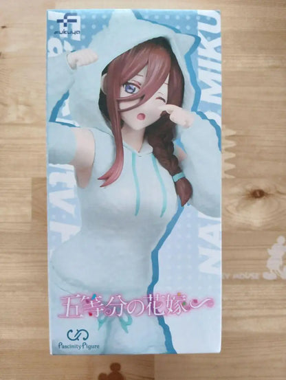 Bandai Fukuya Nakano Ichika Nino Miku Cat Ear Hoodie 19CM PVC Model