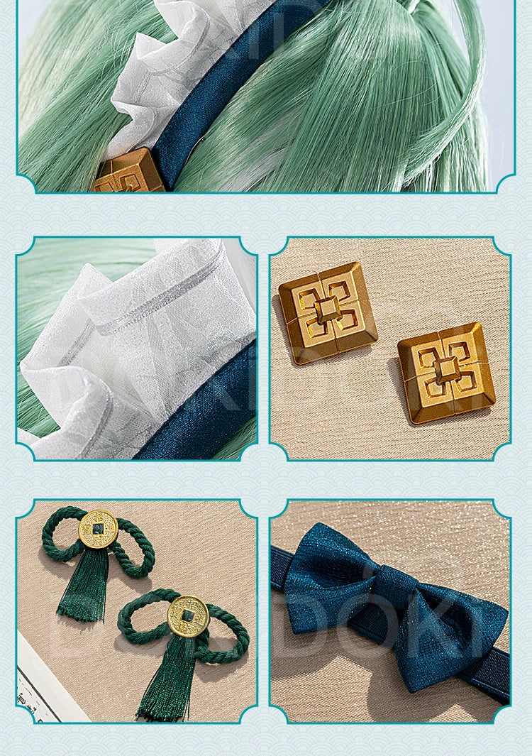 Huohuo Cosplay Costume Game Honkai: Star Rail DokiDoki-R Honkai Women Cute Maid Costume Huo Huo Cosplay Tail Christmas