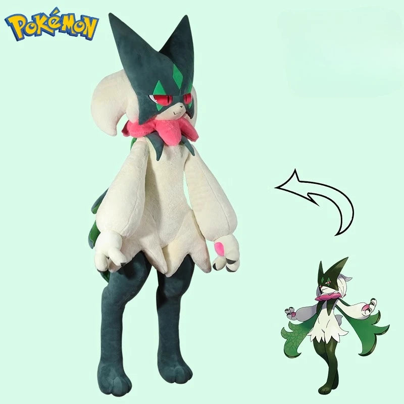170CM Meowscarada Plushies NEW Pokemon Peluche Kawaii Cartoon Anime Stuffed Ornament Comfortable Soft Doll Children Toy Gift