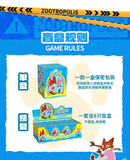 52TOYS Zootopia Nick Judy Night Light 9cm PVC Model