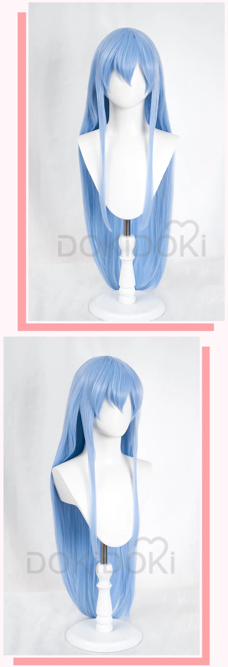 IN STOCK Esdeath Wig Anime Akame ga KILL! Cosplay DokiDoki Esdeath Women Blue Long Hair Heat Resistant Synthetic  Akame ga KILL!