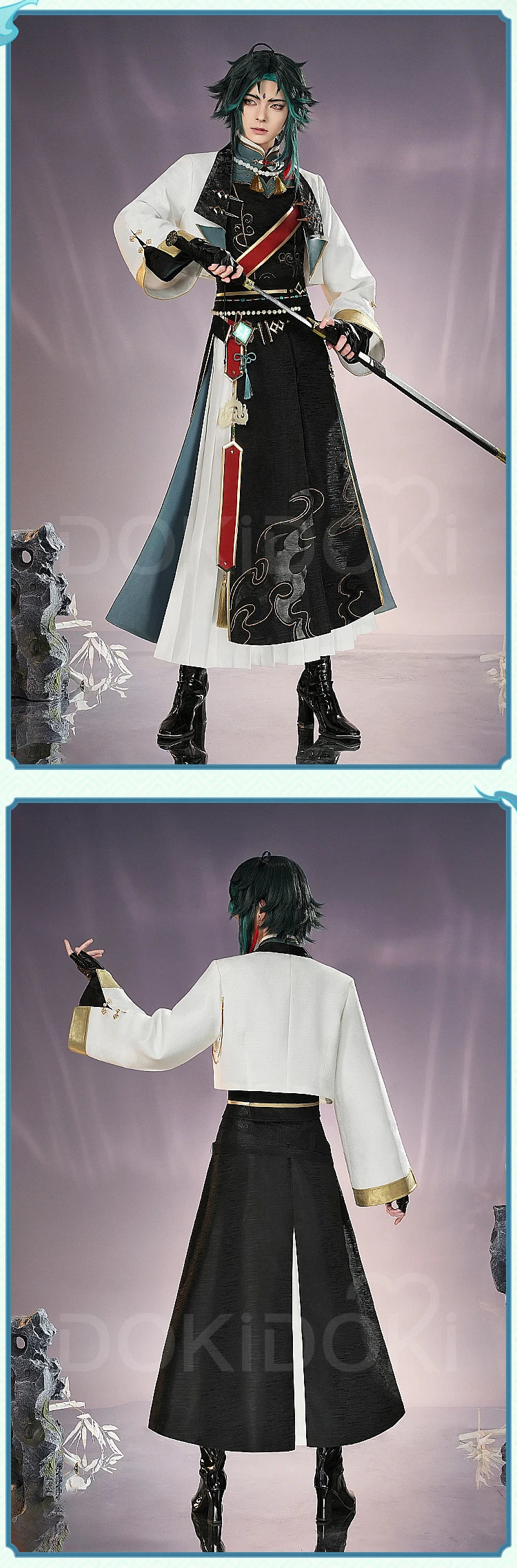 IN STOCK Xiao Doujin Cosplay Costume Game Genshin Impact Cosplay DokiDoki-SR Xiao Cosplay Men Chinese Style Doujin Costume