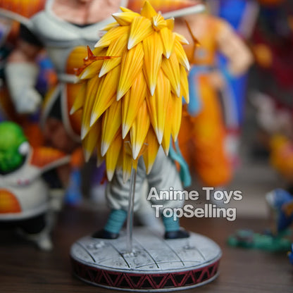 25cm Anime Dragon Ball Z Super Saiyan 3 Gotenks PVC Collectible Figure Model Toy Gift