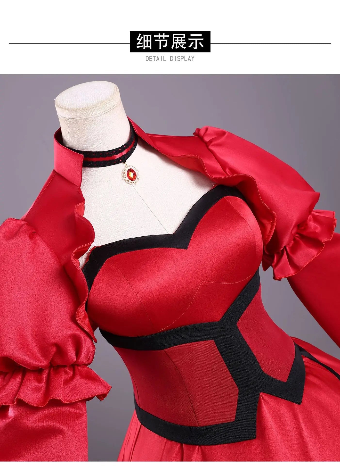 Anime The Holy Grail of Eris Scarlett Castiel Cosplay Costume Dress Headwear Earrings Halloween Party Women Girls Carnival Props