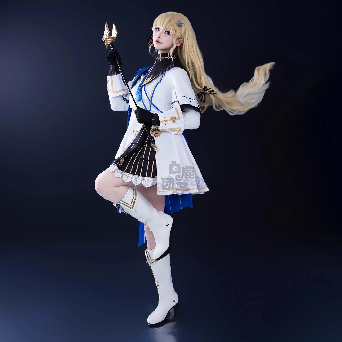 Wuthering Waves Phoebe Cosplay Costume Wig Dress Hat Headwear Sticker Stocking Rinascita Halloween Party Women Girls Prop iCoser