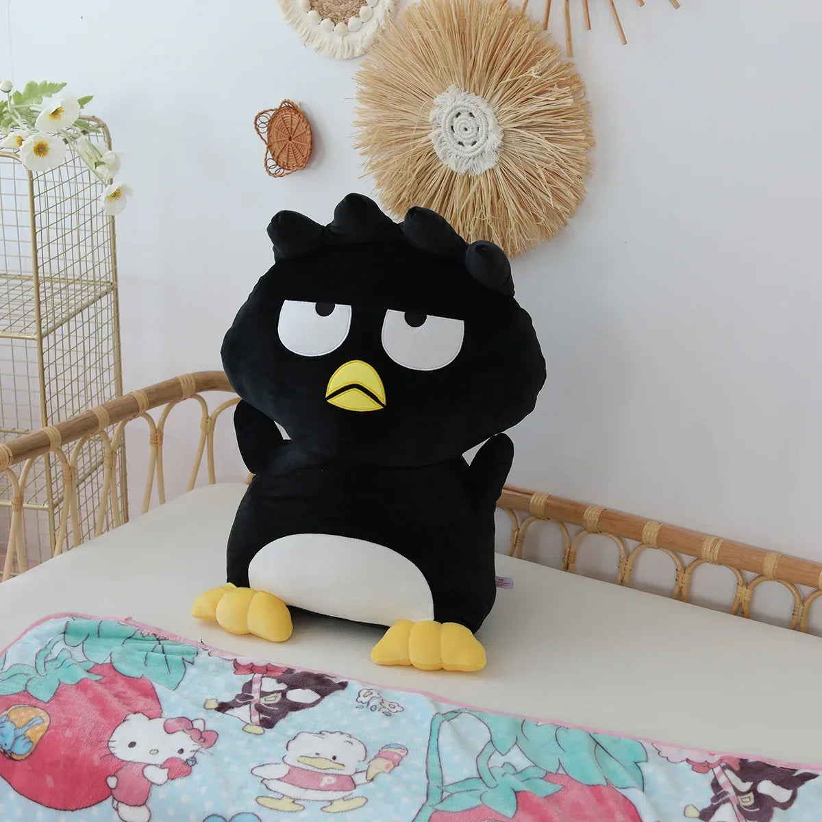 Big Size Black Penguin Plushies Cartoon Stuffed BADBADTZ MARU Plush Toy Soft Cute Anime Pillow Sofa Bed Home Decor Gifts Girl