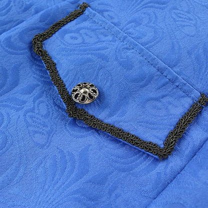 Men Medieval Vintage Prince Costume Pirate Cosplay Shirt Trench Renaissance Victorian Edwardian Men Viking Warrior Knight Outfit