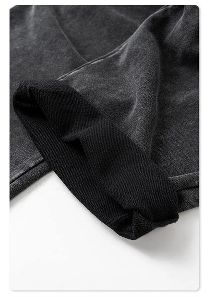 ZODF Retro 2024 Winter Patchwork Pants For Men Unisex Washed High Street 370gsm Oversized Double Knees Straight Trousers HY0878